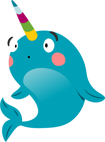 surprised narwhal