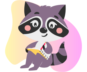 raccoon colouring