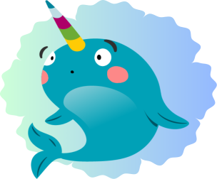 surprised narwhal